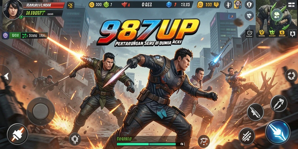 Tampilan gameplay action yang mendebarkan dan penuh strategi.