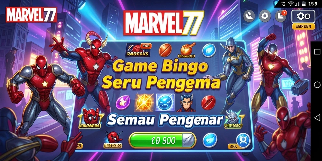 Screenshot gameplay <strong>MARVEL77</strong> yang menarik dan seru.