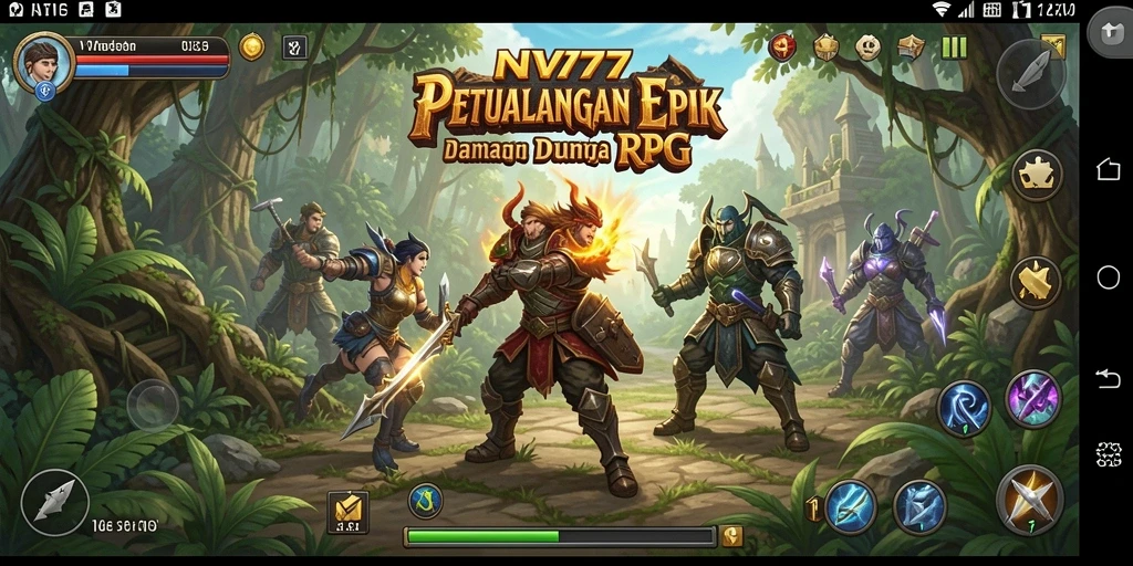 Screenshot menunjukkan aksi seru dan grafik indah NV77.
