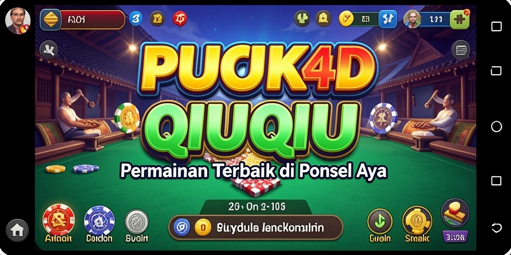 Tampilan menarik dari gameplay QiuQiu PUCUK4D.
